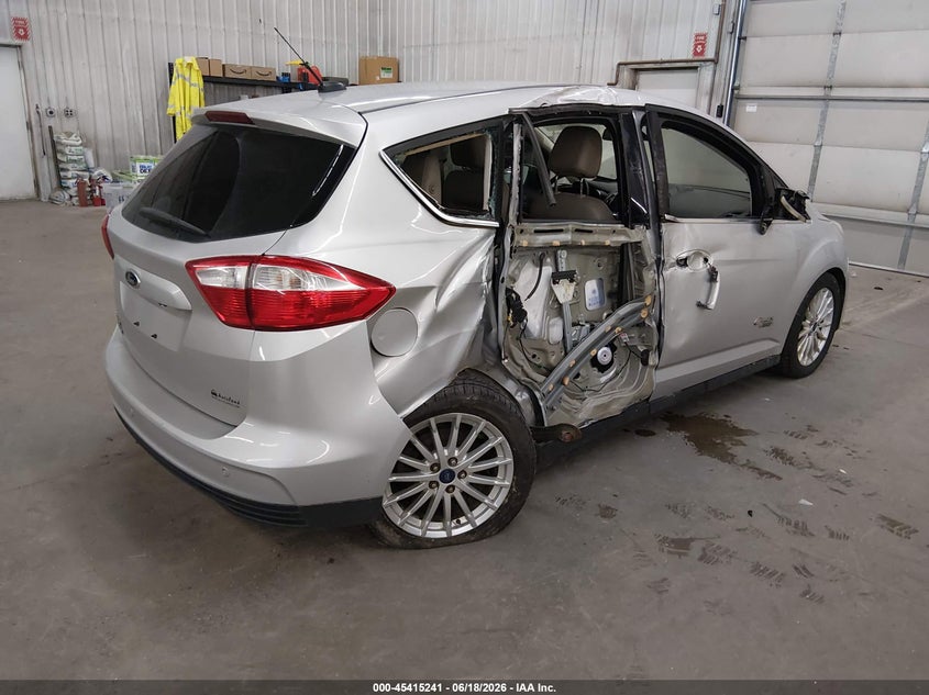 Vin: 1fadp5cu0el513205, lot: 45913263, ford c-max energi sel 20144