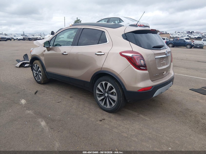 Vin: kl4cjcsb8jb633808, lot: 45913482, buick encore essence 20183