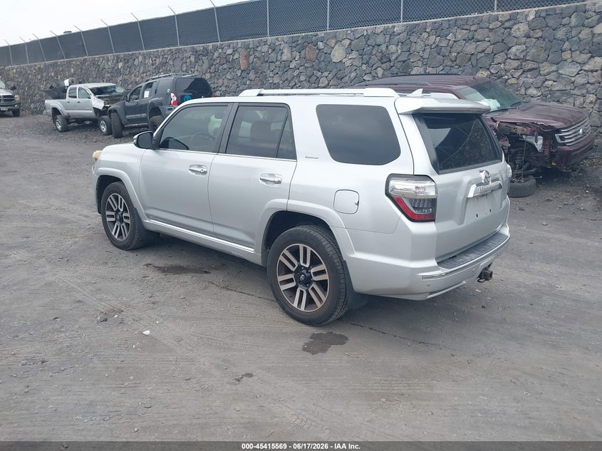 Vin: jtebu5jr2e5176206, lot: 45913591, toyota 4runner limited 20143