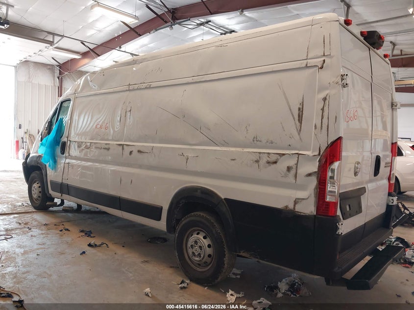 Vin: 3c6mrvjg6pe515108, lot: 45913638, ram promaster 3500 cargo van high roof 159 wb ext 20233