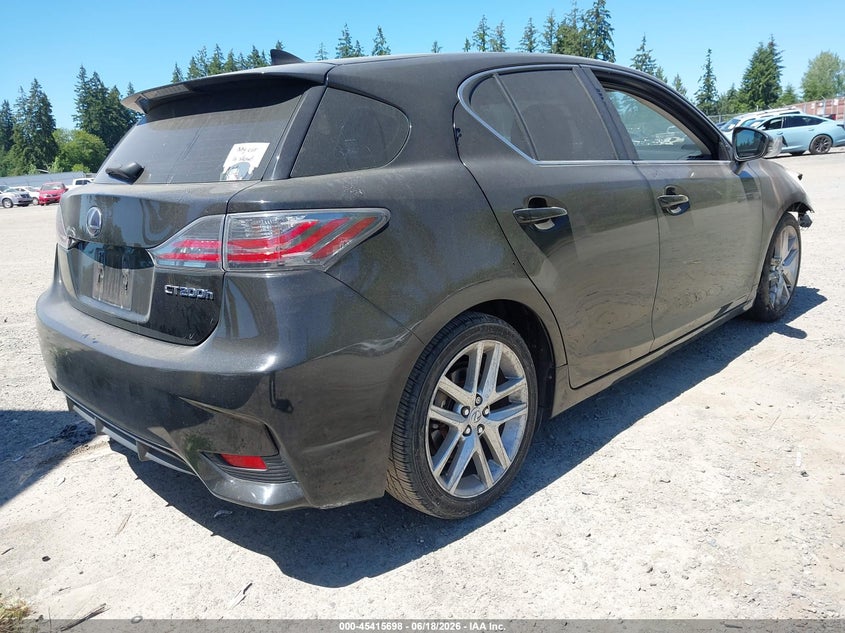 Vin: jthkd5bh8f2223797, lot: 45913720, lexus ct 200h 20154