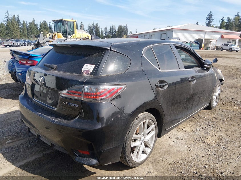 Vin: jthkd5bh8f2223797, lot: 45913720, lexus ct 200h 20154