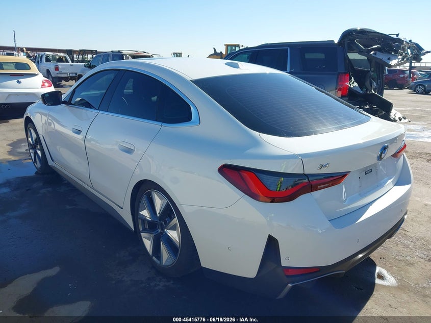VIN WBY73AW04PFR01378 2023 BMW I4 EDRIVE40