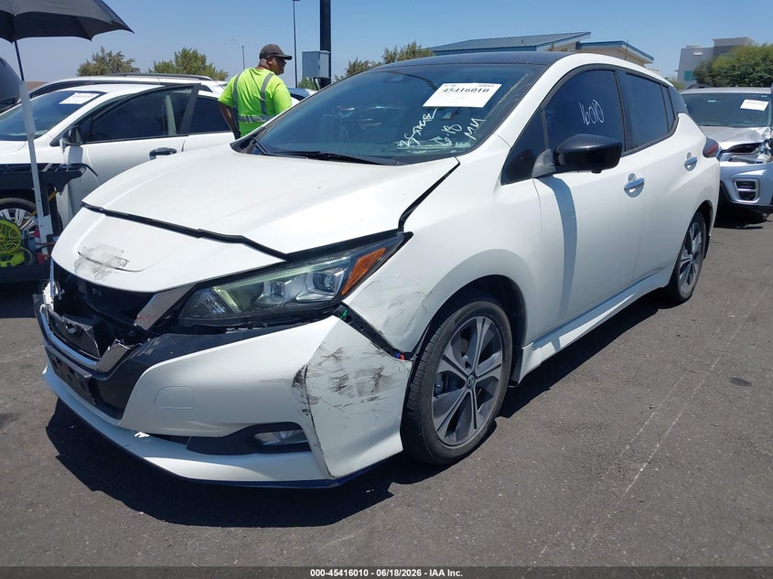 Vin: 1n4bz1cv5nc550334, lot: 45914032, nissan leaf sv plus 62 kwh 20222