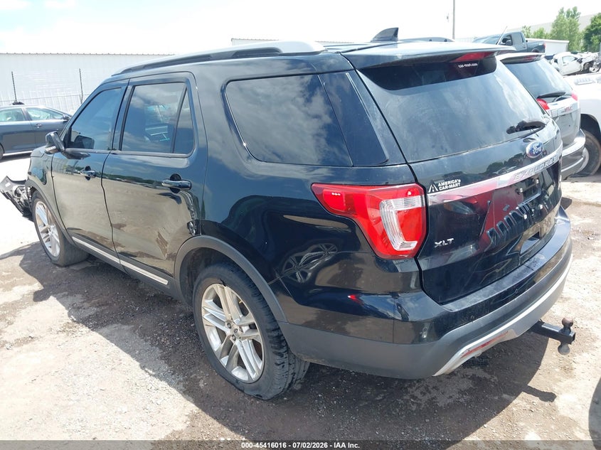 Vin: 1fm5k7d83ggc30041, lot: 45914038, ford explorer xlt 20163