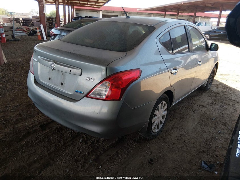 Vin: 3n1cn7ap6cl903458, lot: 45914082, nissan versa 1.6 sv 20124
