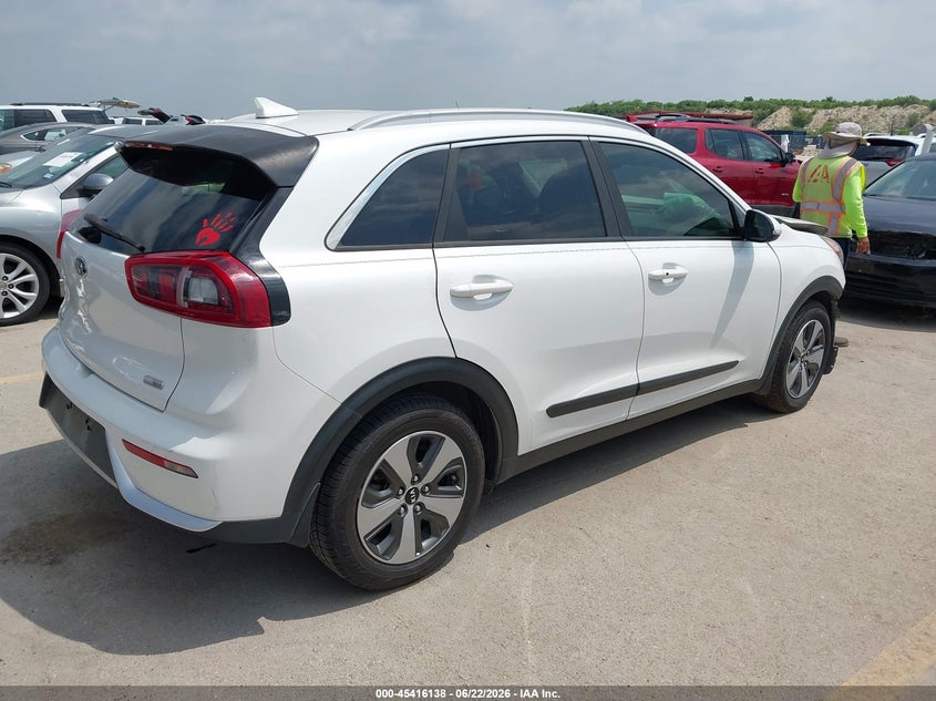 Vin: kndcc3lcxh5066209, lot: 45914160, kia niro ex 20174