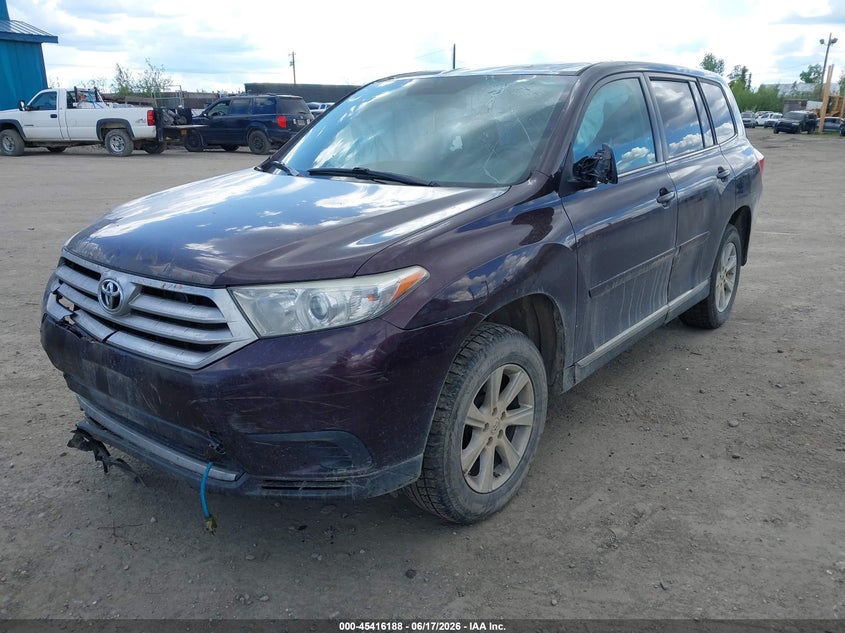 Vin: 5tdbk3eh5ds205626, lot: 45914210, toyota highlander base v6 20132