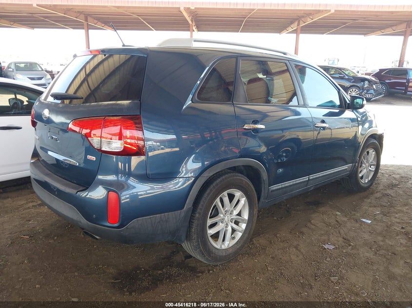 Vin: 5xykt3a60eg433954, lot: 45914240, kia sorento lx 20144