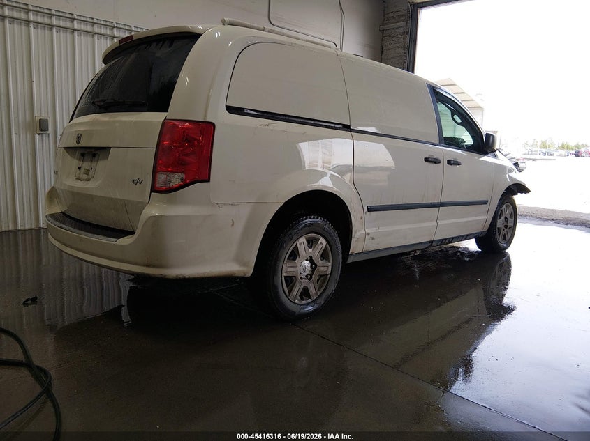 Vin: 2c4rrgag8dr622262, lot: 45914338, ram cargo tradesman 20134