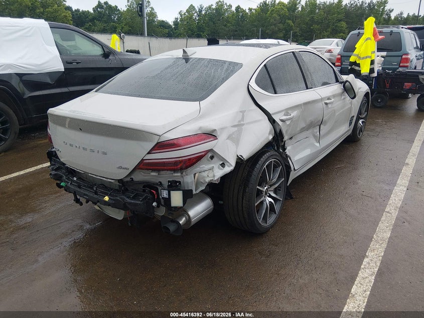 Vin: kmtg34sc4tu171269, lot: 45914414, genesis g70 2.5t awd prestige 20264