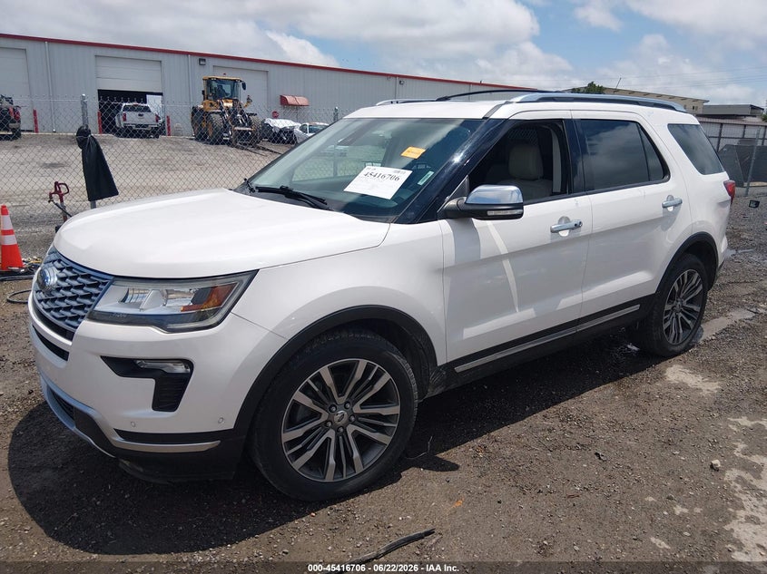 Vin: 1fm5k8ht7jgc48280, lot: 45914757, ford explorer platinum 20182