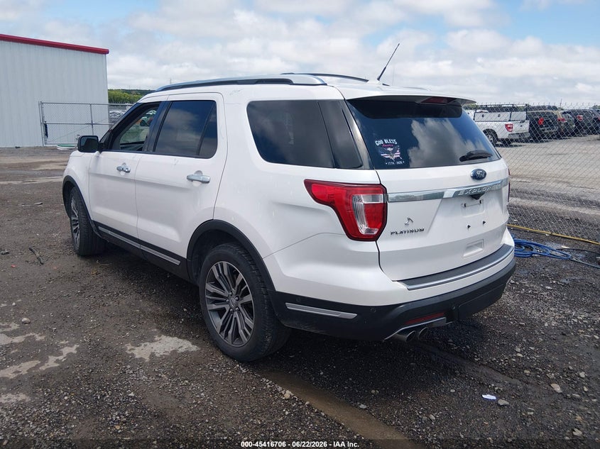 Vin: 1fm5k8ht7jgc48280, lot: 45914757, ford explorer platinum 20183