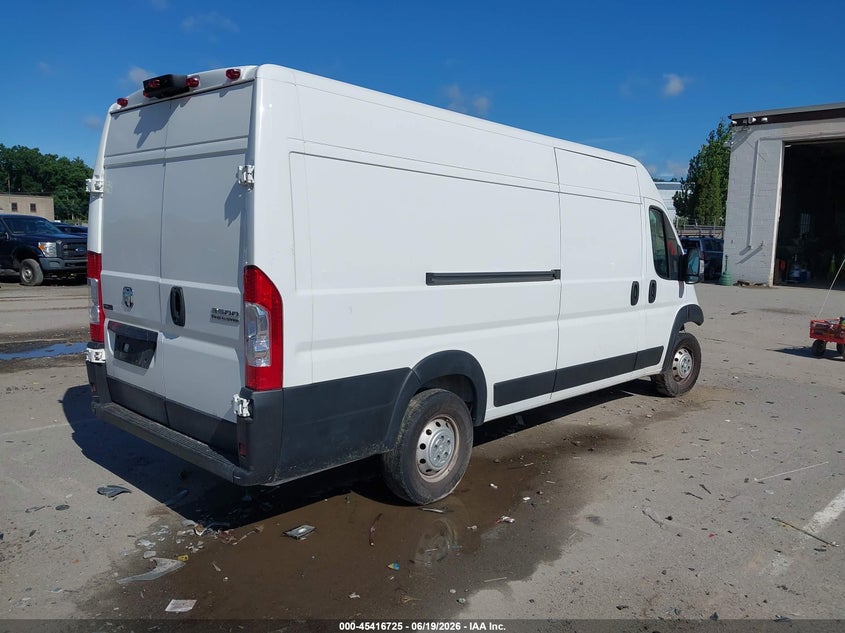 Vin: 3c6mrvjgxpe526242, lot: 45914776, ram promaster 3500 cargo van high roof 159 wb ext 20233