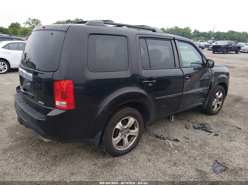 Vin: 5fnyf4h52eb053087, lot: 45914896, honda pilot ex-l 20144