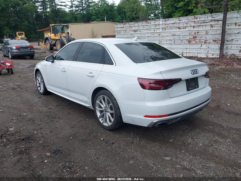 Vin: wauenaf41kn002804, lot: 45914946, audi a4 45 premium 20193