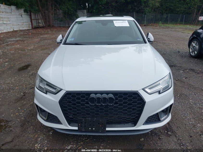 2019 Audi A4 45 Premium VIN: WAUENAF41KN002804 Lot: 45416895