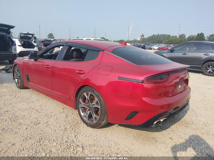 Vin: knae35lc3k6051621, lot: 45914961, kia stinger gt 20193