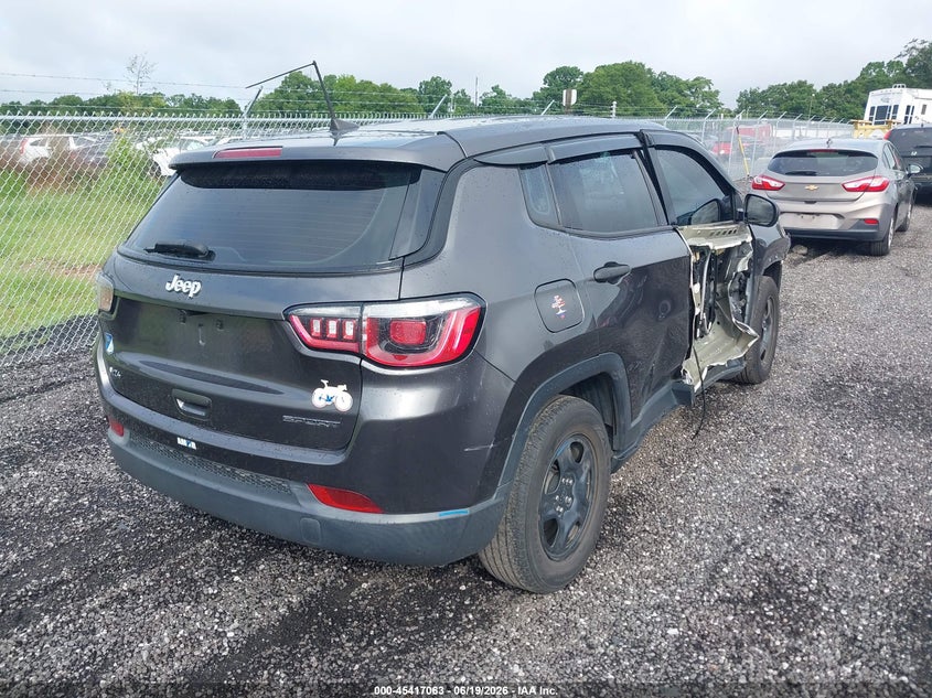 Vin: 3c4njcab7lt121328, lot: 45915114, jeep compass sport fwd 20204
