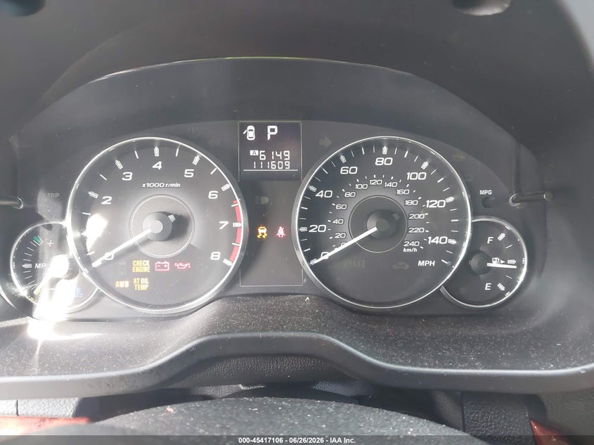 2012 SUBARU OUTBACK auction photo 7