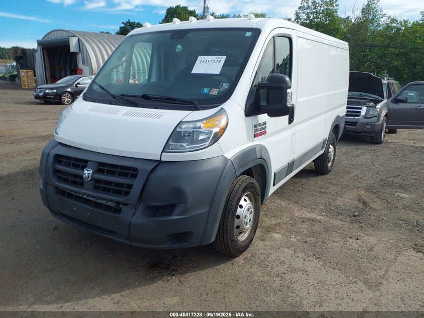 Vin: 3c6trvag5je100297, lot: 45915279, ram promaster 1500 low roof 136 wb 20182