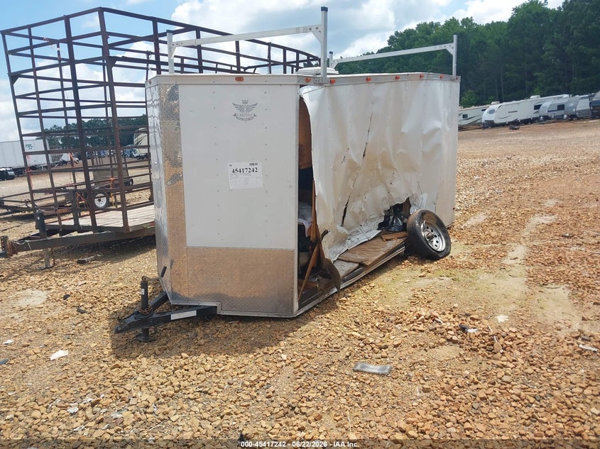 2019 EMPIRE 6X12 ENCLOSED UTILITY TRA auction photo 2