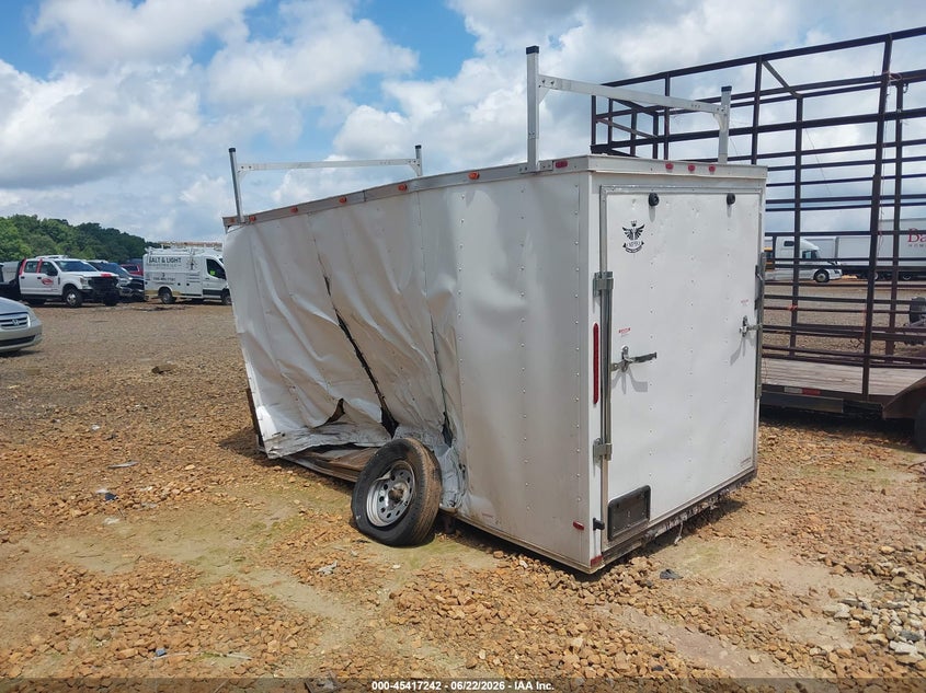 2019 EMPIRE 6X12 ENCLOSED UTILITY TRA auction photo 3