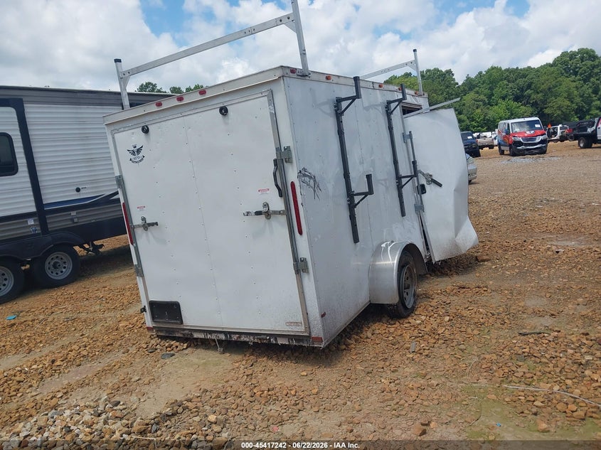 2019 EMPIRE 6X12 ENCLOSED UTILITY TRA auction photo 4