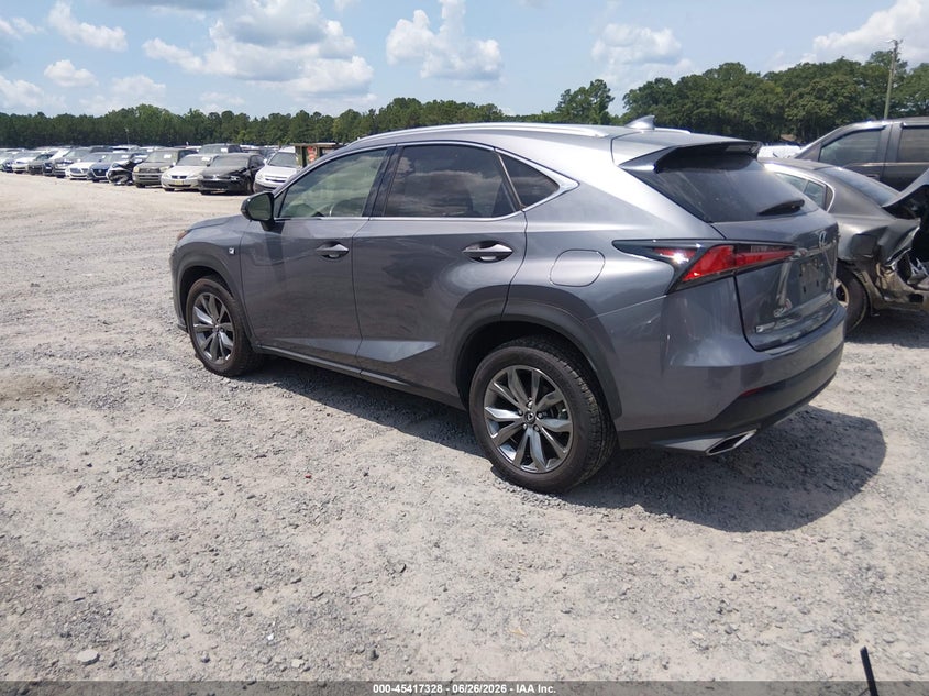 Vin: jtjsarbz2l5007610, lot: 45915379, lexus nx 300 f sport 20203