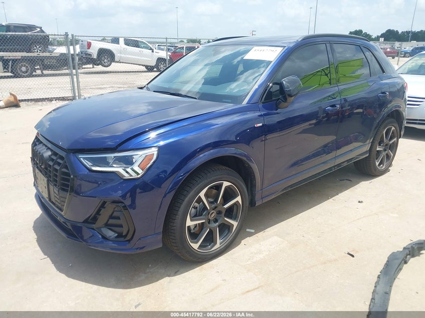 Vin: wa1eecf37s1108729, lot: 45915843, audi q3 premium 45 tfsi s line quattro tiptronic 20252