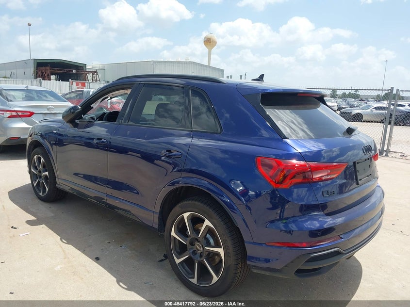 Vin: wa1eecf37s1108729, lot: 45915843, audi q3 premium 45 tfsi s line quattro tiptronic 20253