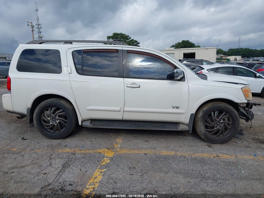 2008 Nissan Armada Le VIN: 5N1BA08D88N615208 Lot: 45417850