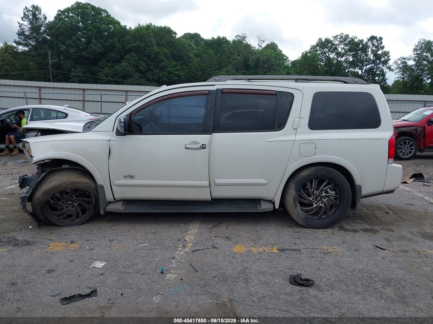 2008 Nissan Armada Le VIN: 5N1BA08D88N615208 Lot: 45417850