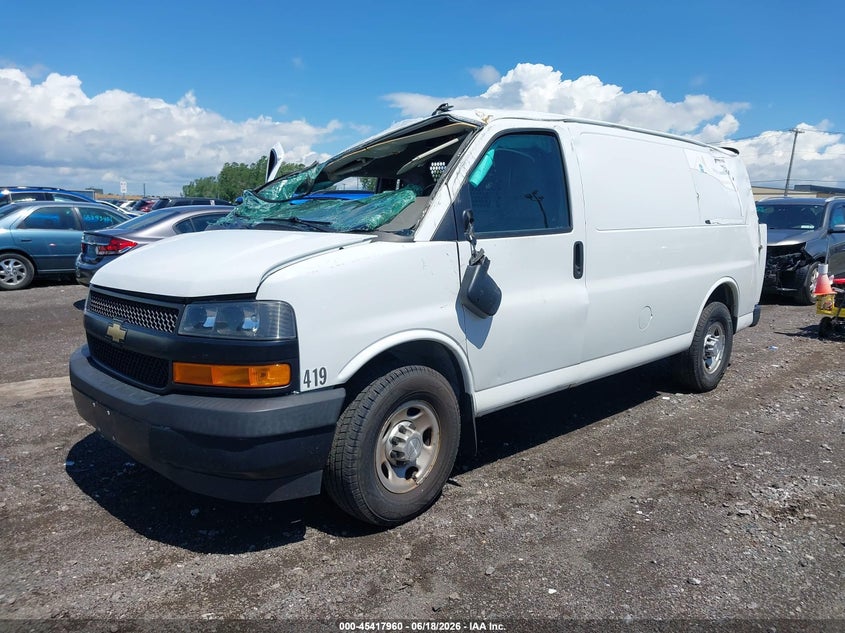 Vin: 1gcwgafp5j1335752, lot: 45916011, chevrolet express 2500 work van 20182