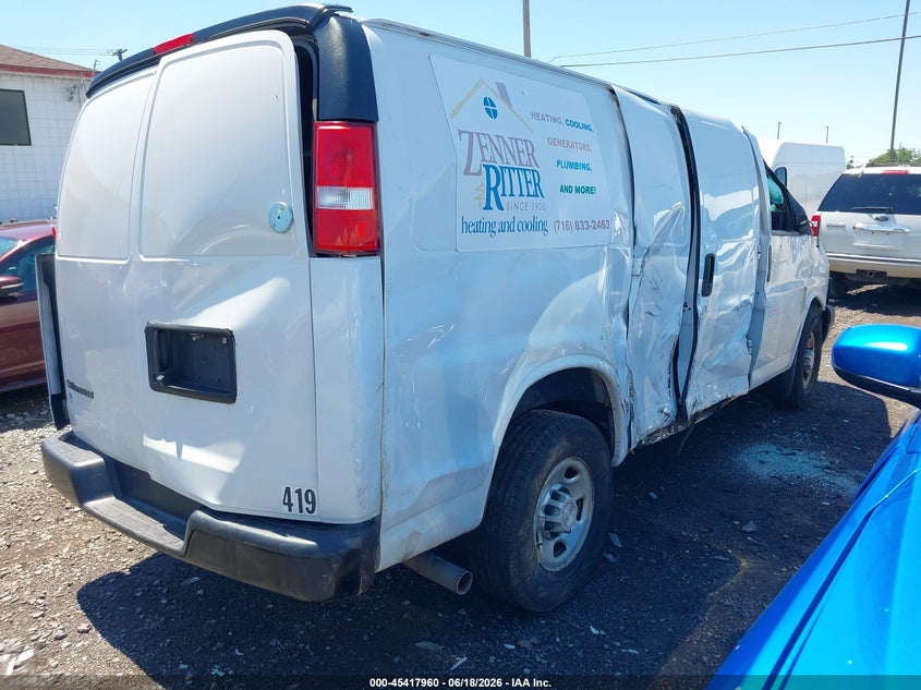 Vin: 1gcwgafp5j1335752, lot: 45916011, chevrolet express 2500 work van 20184
