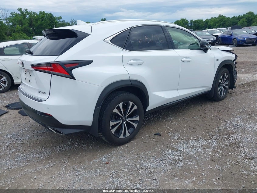 Vin: jtjbarbz4j2157233, lot: 45916057, lexus nx 300 f sport 20184