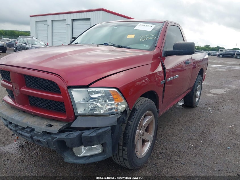 Vin: 3c6jd6atxcg277752, lot: 45916105, ram 1500 st 20122