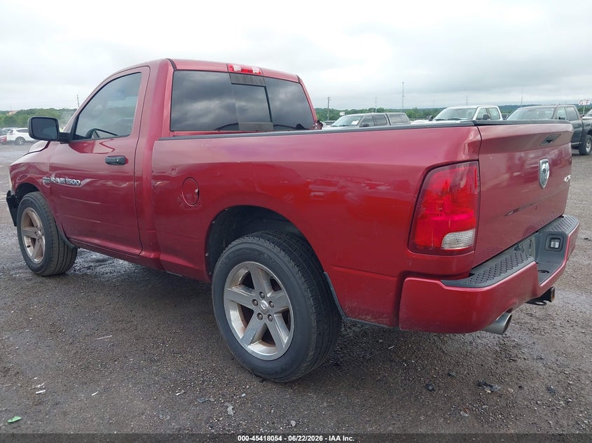 Vin: 3c6jd6atxcg277752, lot: 45916105, ram 1500 st 20123
