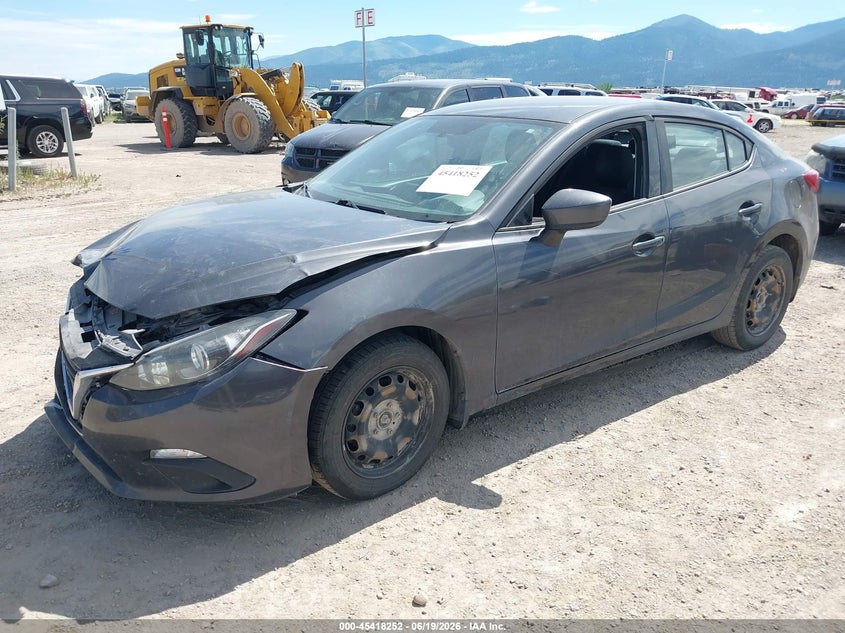 Vin: 3mzbm1t79gm301124, lot: 45916303, mazda mazda3 i sport 20162