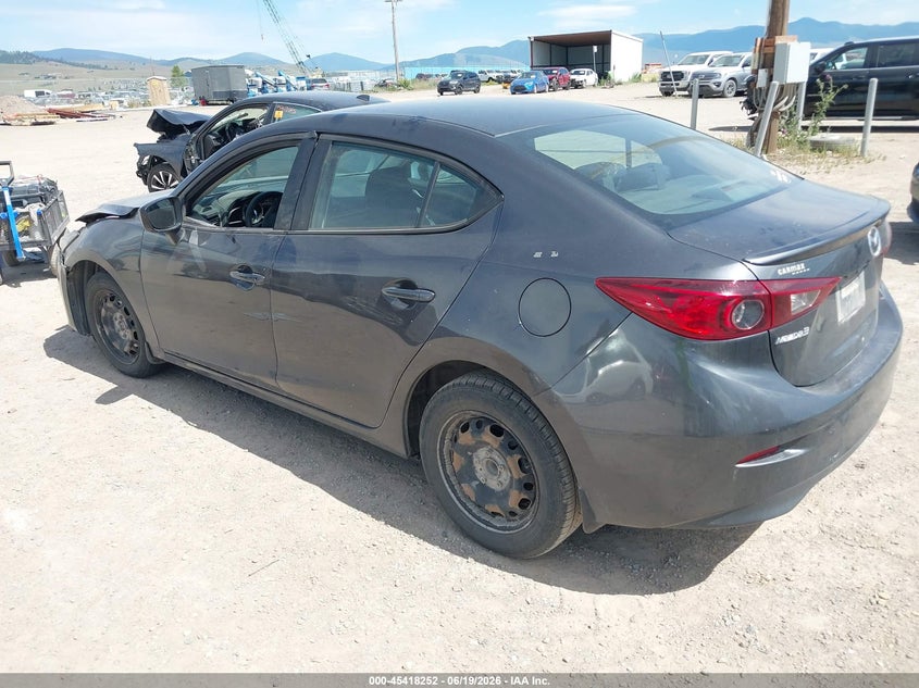 Vin: 3mzbm1t79gm301124, lot: 45916303, mazda mazda3 i sport 20163