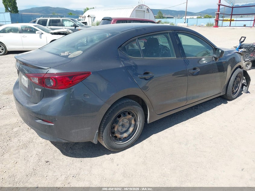 Vin: 3mzbm1t79gm301124, lot: 45916303, mazda mazda3 i sport 20164