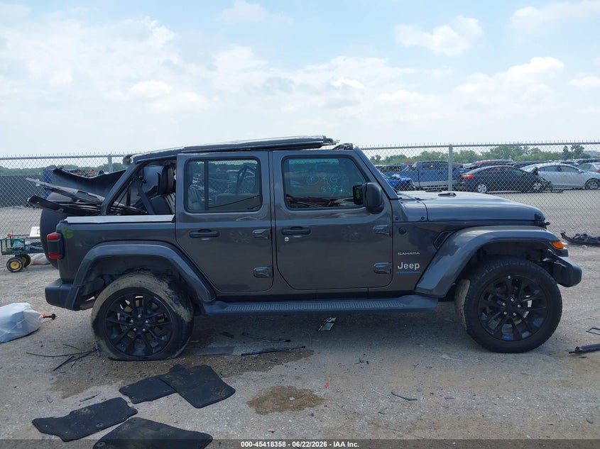 2023 Jeep Wrangler 4Xe Sahara 4X4 VIN: 1C4JJXP63PW608882 Lot: 45418358