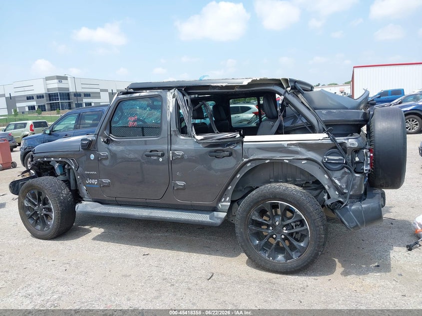 2023 Jeep Wrangler 4Xe Sahara 4X4 VIN: 1C4JJXP63PW608882 Lot: 45418358