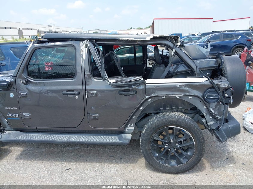 2023 Jeep Wrangler 4Xe Sahara 4X4 VIN: 1C4JJXP63PW608882 Lot: 45418358