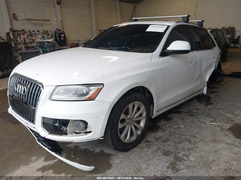 Vin: wa1lfafp3fa131426, lot: 45916552, audi q5 2.0t premium 20152
