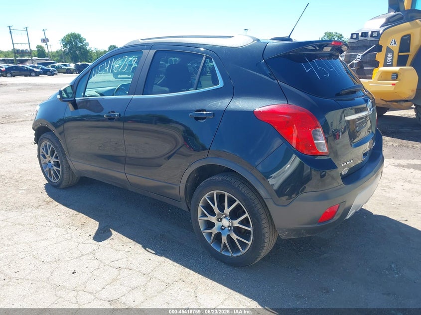Vin: kl4cj2sm2gb739370, lot: 45916810, buick encore sport touring 20163