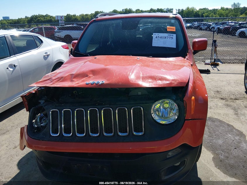 2015 Jeep Renegade Latitude VIN: ZACCJABT7FPC27762 Lot: 45418775