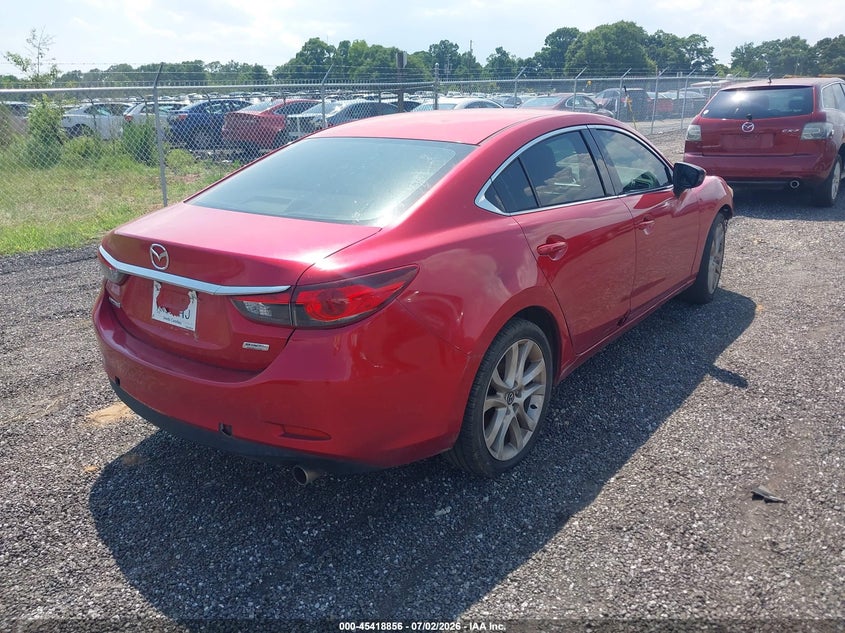 Vin: jm1gj1v53g1402816, lot: 45916907, mazda mazda6 i touring 20164