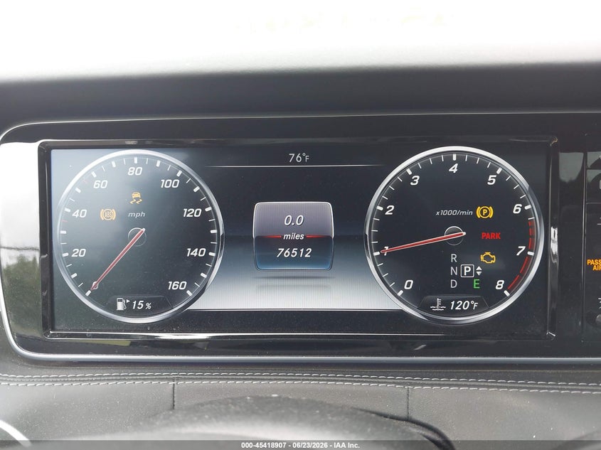 2015 MERCEDES-BENZ S 550 auction photo 7
