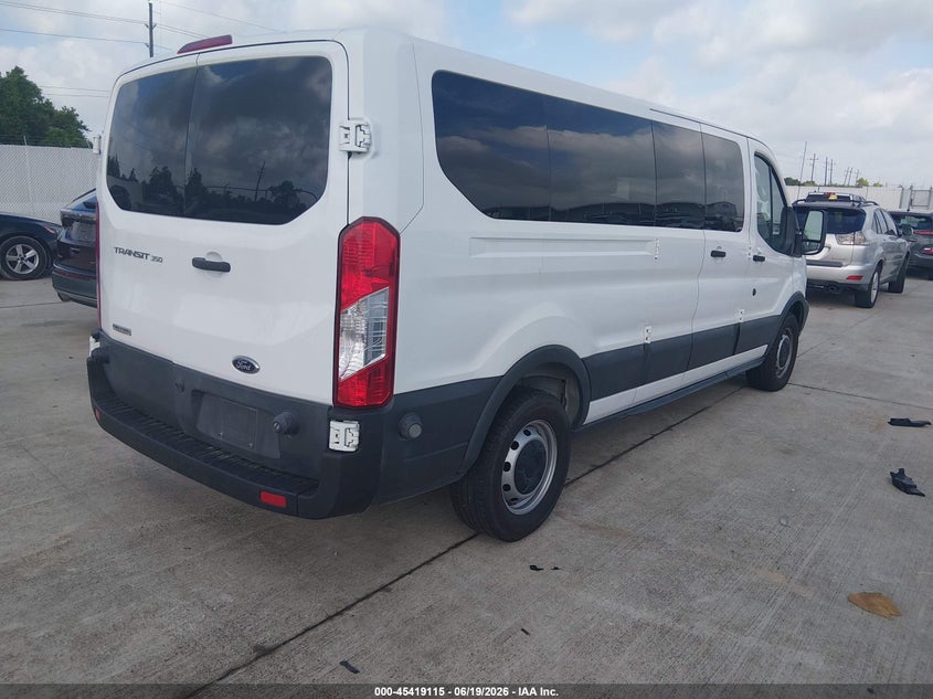 Vin: 1fbax2zv4gkb19070, lot: 45917166, ford transit-350 xl 20164